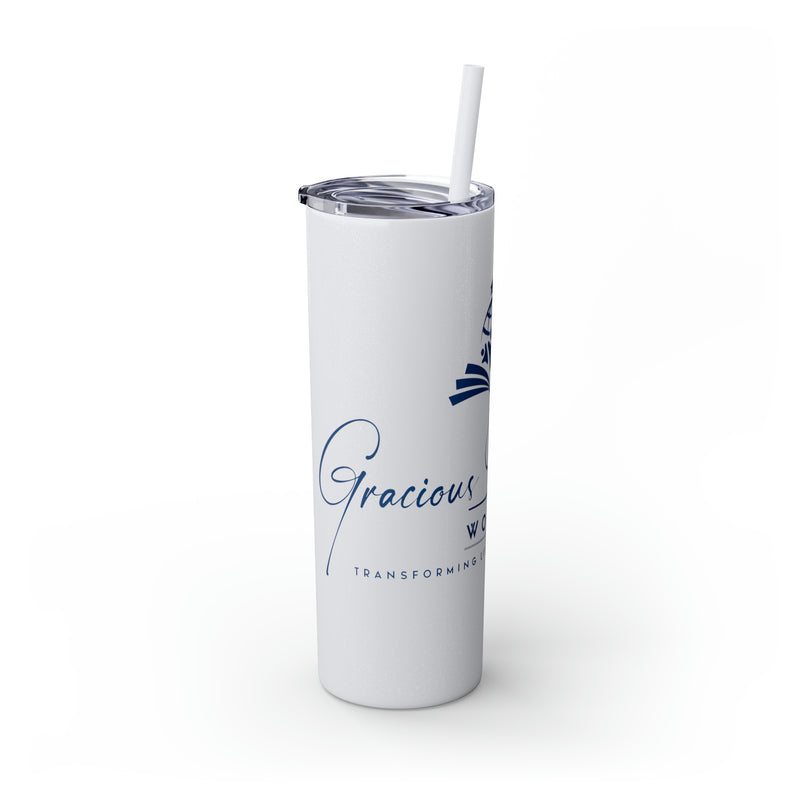 Skinny Tumbler with Straw, 20oz