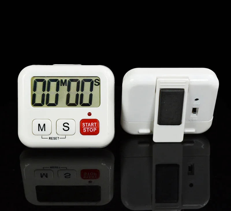 Sport Alarm Timer Digital Magnetic Countdown Up LCD 99 Minute Clock Kitchen Cooking Timer