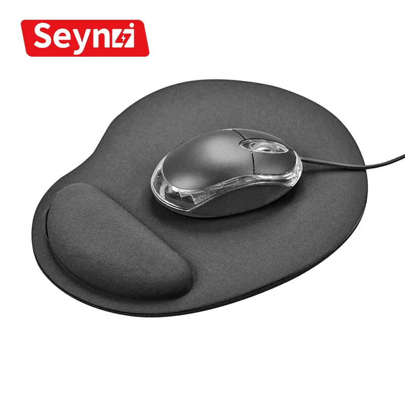 SeynLi Mouse Pad with Wrist Rest PC Laptop Mouse Mat Pad Soft Wrist Cushion Mousepad For Gamer Wristband Comfortable Mice Pad