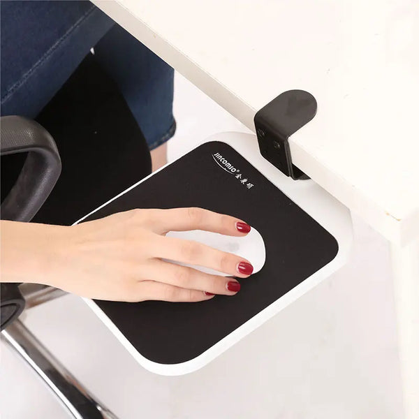 Vinlo Desktop Mouse Keyboard Tray, 360 Degree Rotating Mouse Pad, Desktop Extender, Adjustable Mouse Holder for Home Office
