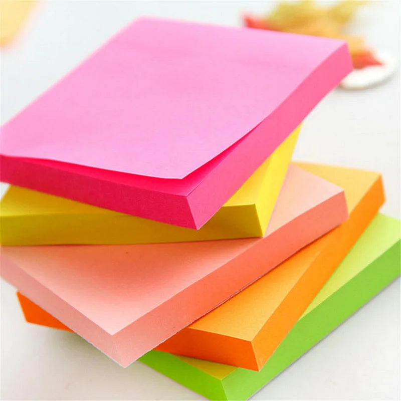 100 sheets 76*76mm Size color paper Memo Pad Sticky Notes Bookmark Point it Marker Memo Sticker Office School Supplies Notebooks