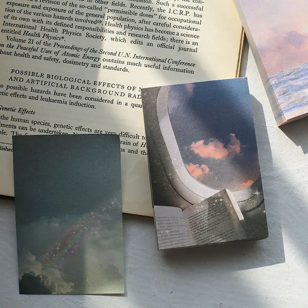 100 Sheets/pack Creative Sky Cloud Moon Loose Leaf Decoration Memo Pad Colors Sticky Notes Office Memo Note Scrapbook