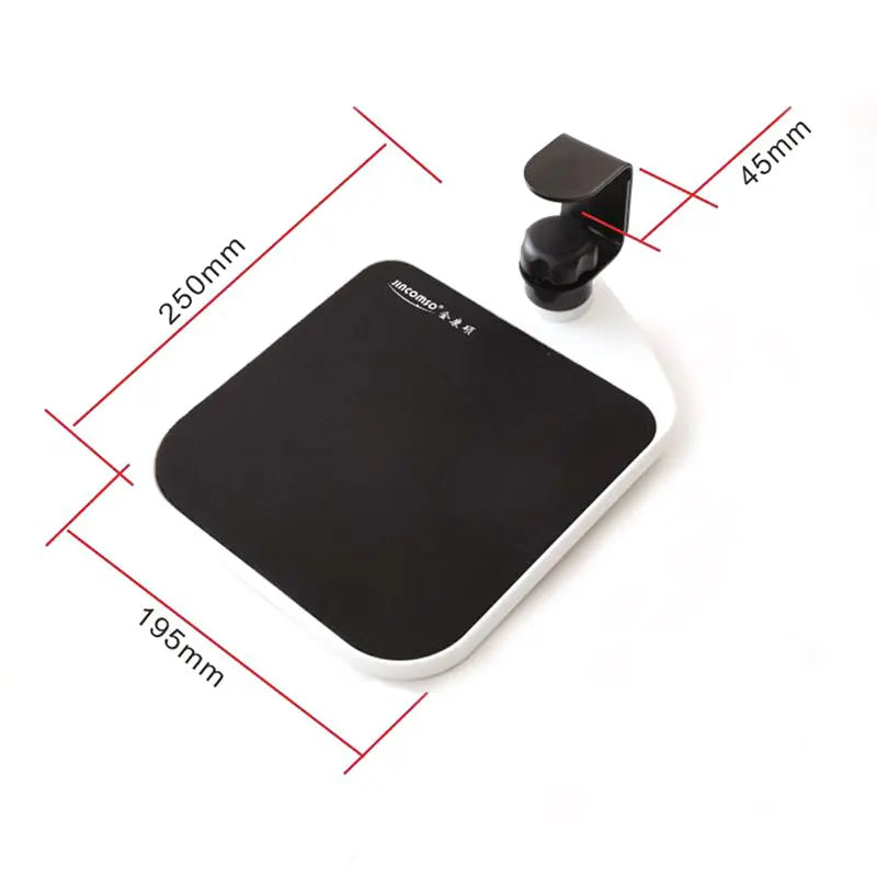 Vinlo Desktop Mouse Keyboard Tray, 360 Degree Rotating Mouse Pad, Desktop Extender, Adjustable Mouse Holder for Home Office