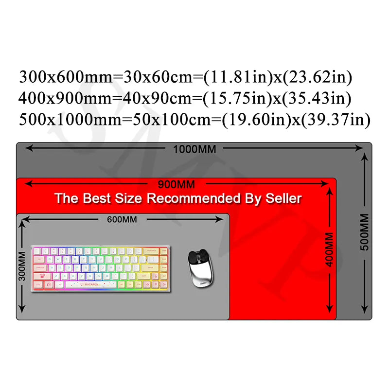 Mouse Pad Sakura Large Gamer Mousepad Desk Mat XXXL Mouse Mats 31.4x11.8in Rubber Desk Pad Design Table Carpet