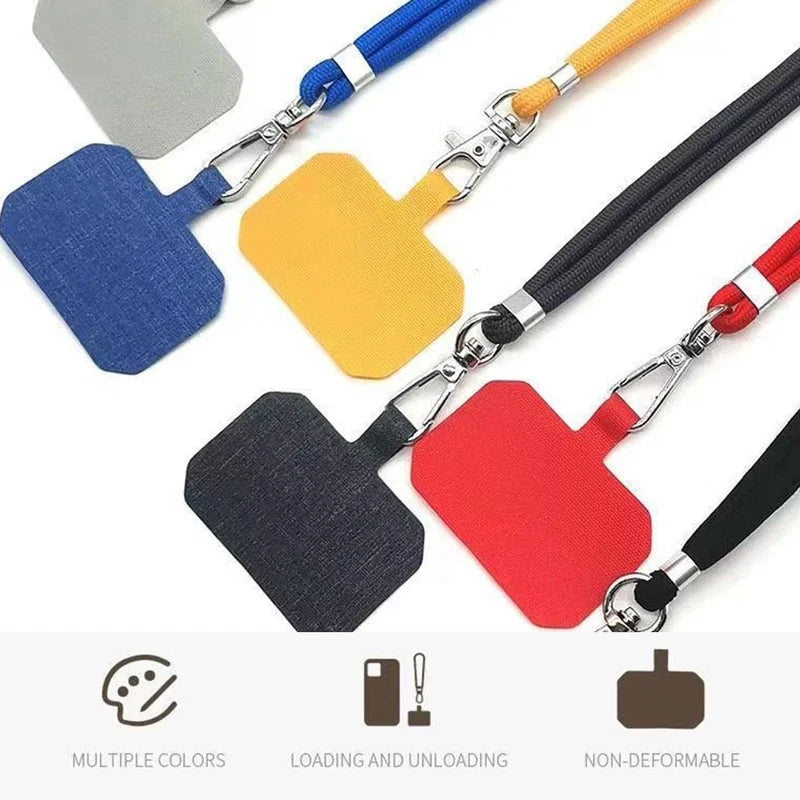 Universal Crossbody Phone Lanyards with Patch Adjustable Mobile Phone Strap Lanyard Neck Rope for Cell Phone Hanging Cord Strap