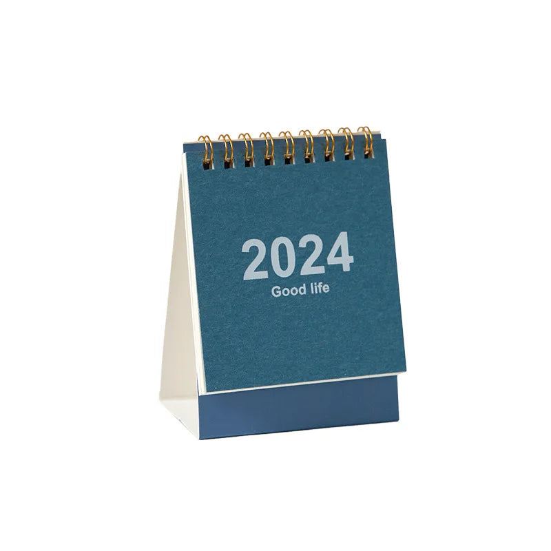 2023 2024 English Mini Desk Calendar Creative Office Decoration Desktop Calendar Daily Memo Calendar Learning Planner