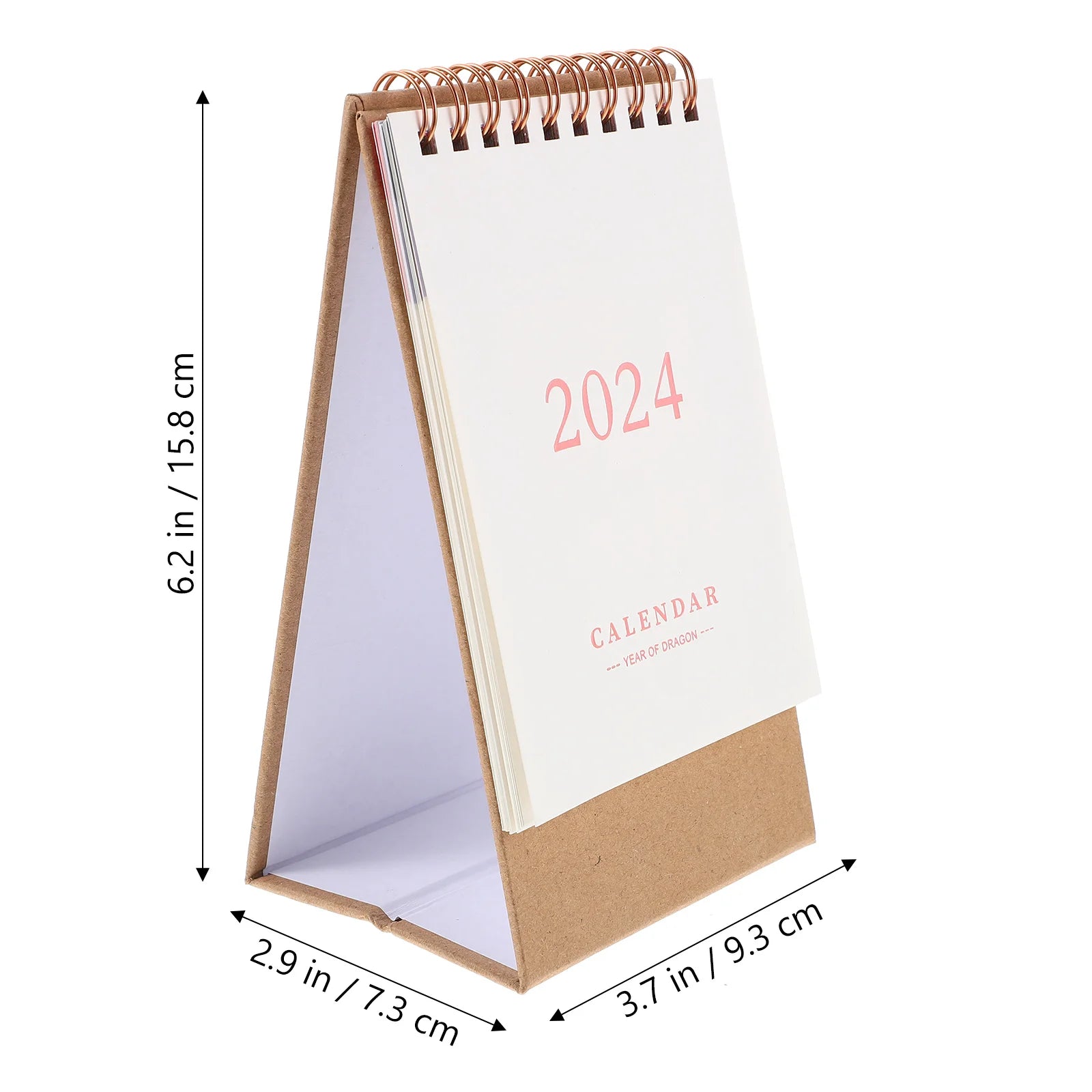 2024 Mini Desk Calendar Desktop Countdown Office Decoration Table Standing Paper Daily Scheduler Table Planner Yearly Agenda