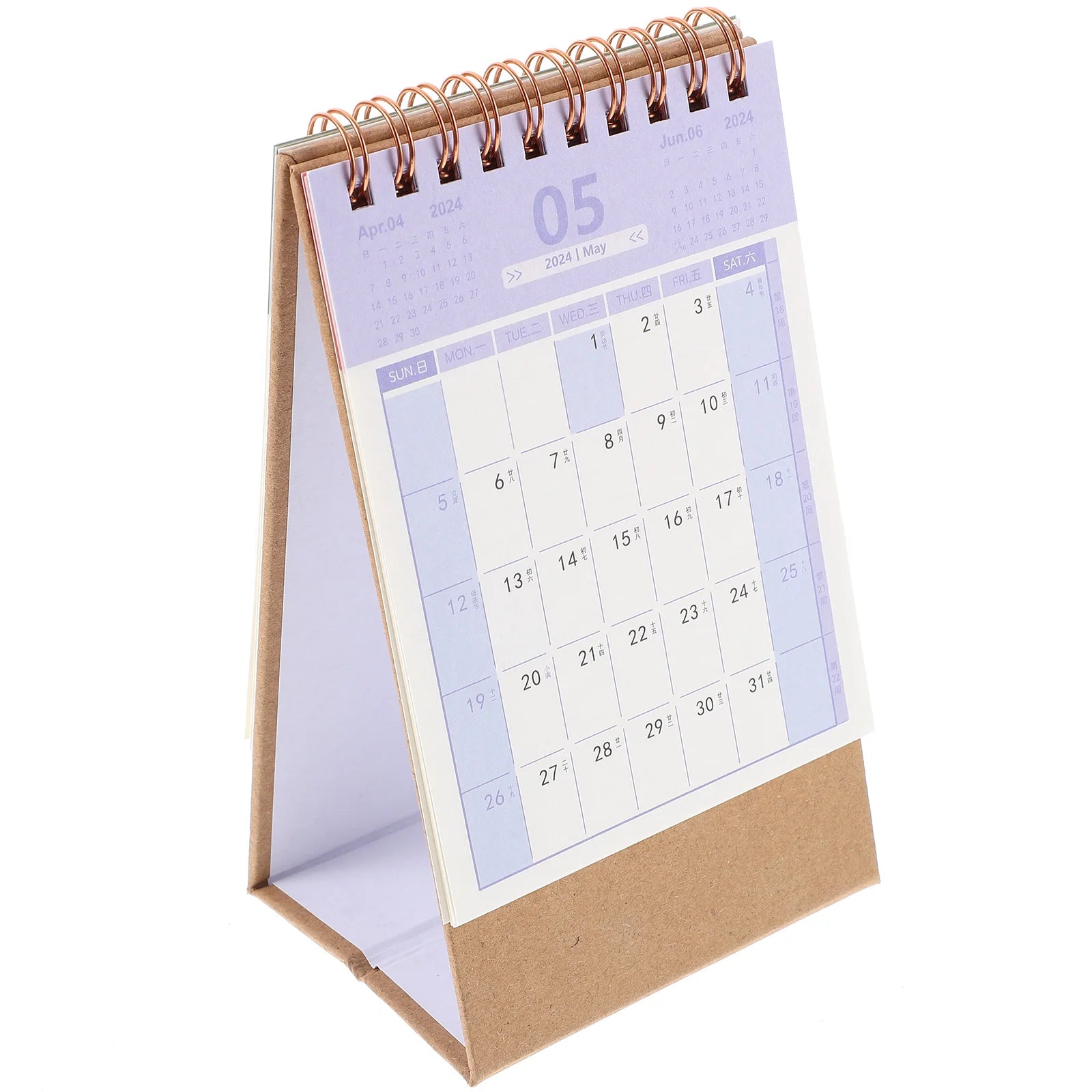 2024 Mini Desk Calendar Desktop Countdown Office Decoration Table Standing Paper Daily Scheduler Table Planner Yearly Agenda