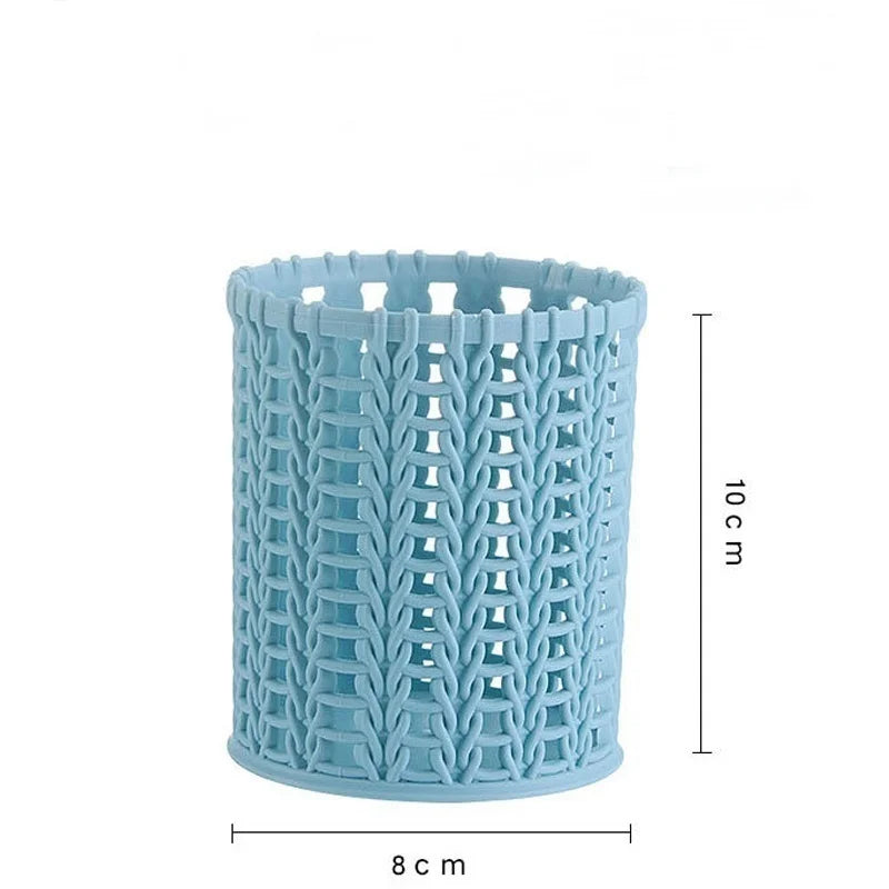 Pencil Holder Office Desk Metal Mesh Square Pen Pot Cup Case Container Organiser Storage Durable Pencil Case  Office Accessories