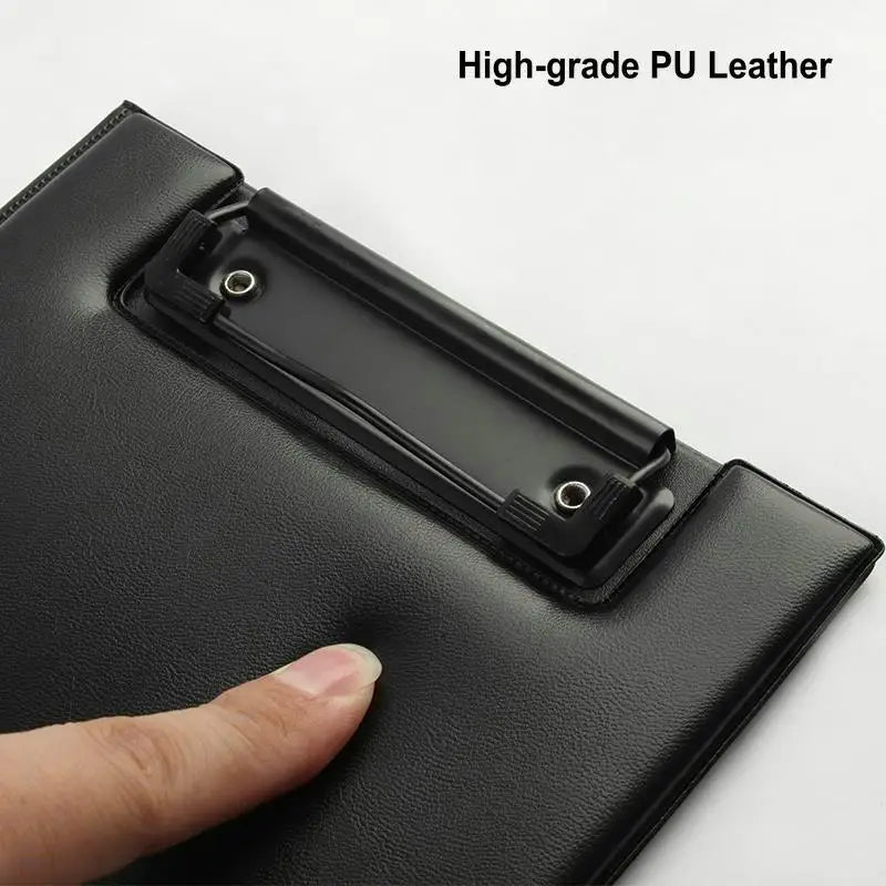 PU Leather Clipboard A4 Conference Folder Writing Pad High Quality Padfolio A5 Foldable Clipboard With Storage