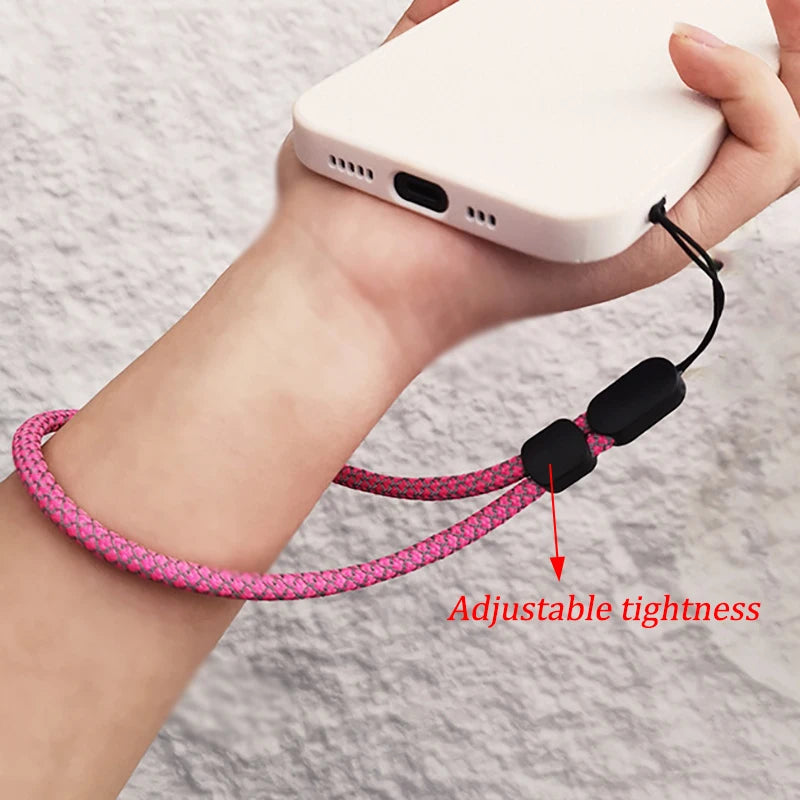 1Pcs Adjustable Nylon Wrist Lanyard Soft Durable Lanyard For Keys Phone USB MP4 Camera Water Bottle Reflective Webbing Rope