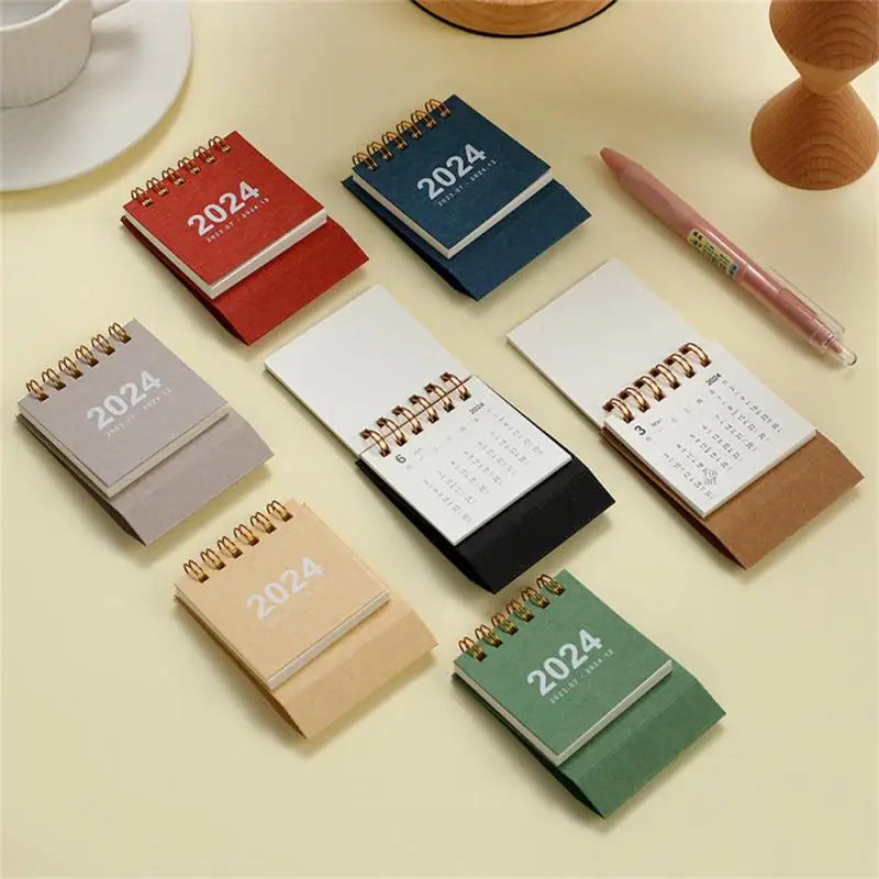 Desktop Calendar Minimalist Portable Fashionable Mini Calendar Convenient Chic Student Portable Memo Memorandum Innovative 2024