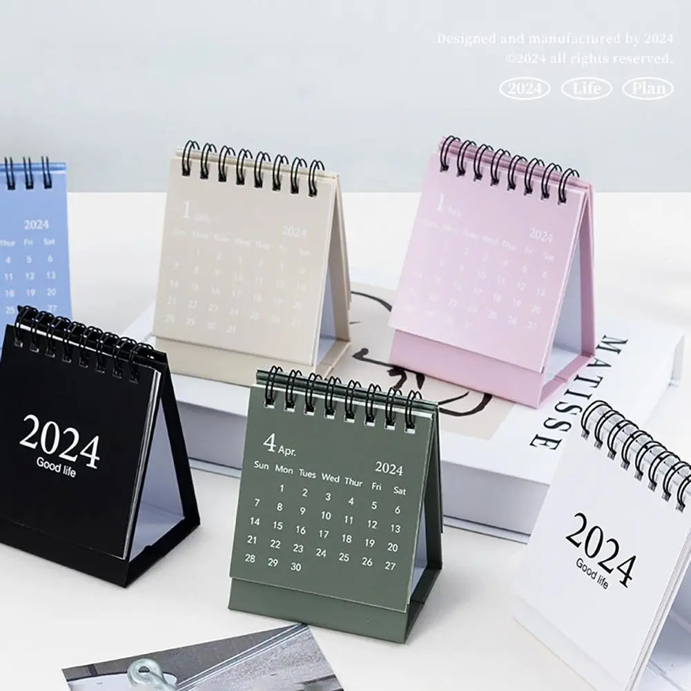 2024 Calendar Time Management Portable Daily Schedule From August 2023 To Dec 2024 With Twin-Wire Binding