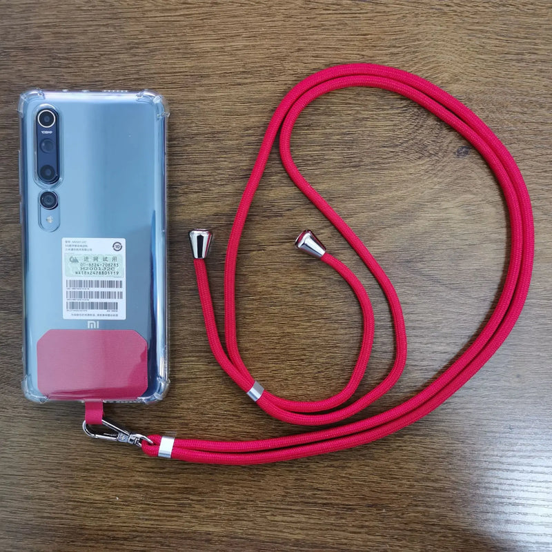 150cm Universal Adjustable Phone Lanyard Strap Mobile Phone Hanging Rope Neck Straps Anti-lost Lanyards Cell Phone Accessories