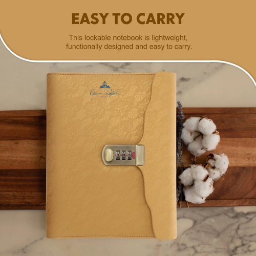 A5 Spiral Notebook Daily Planning Notepad Hardcover Office Taking Locked Refillable Diary Retro Privacy Journals