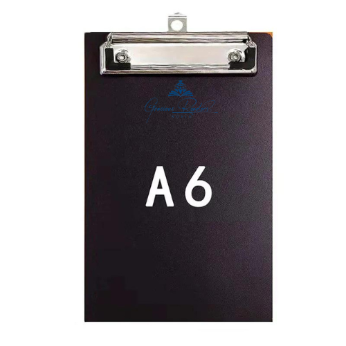 Bview Art 1pcs Clipboards with Low Profile Metal Clip Standard A6 Size with Hanging Clipboards For Office Stationery Supplies