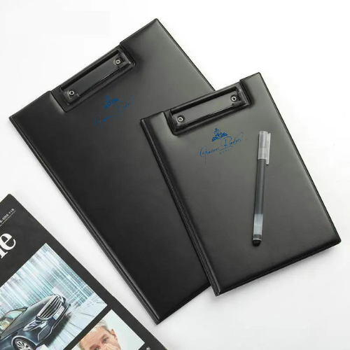 PU Leather Clipboard A4 Conference Folder Writing Pad High Quality Padfolio A5 Foldable Clipboard With Storage